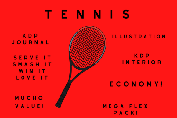Download Tennis Racquet KDP Journal Pack - Premium Resources