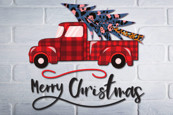Download Christmas Red Truck with Tree - Tree Collection