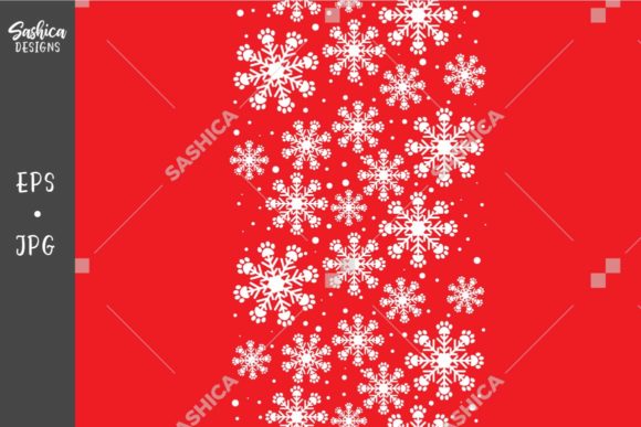 Download Snowflake/paw Prints,red Pattern Border - Red pattern Collection
