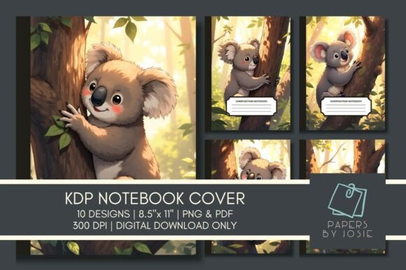 Download Koala in the Tree KDP Notebook Cover - Book cover Collection