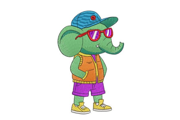 Download Cool Elephant in Streetwear - Tree Collection