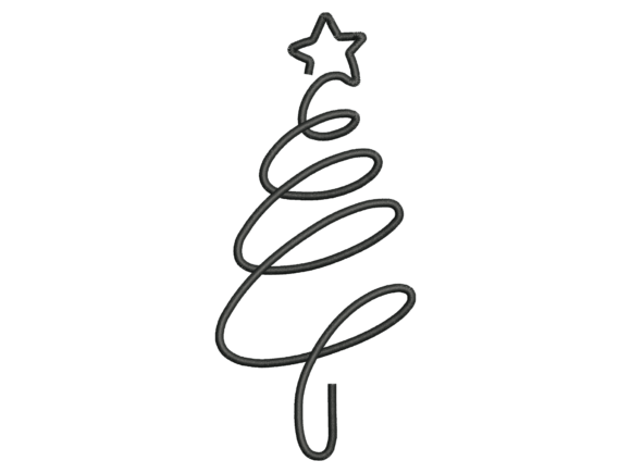 Download Minimal Single Line Christmas Tree&nbsp; - Tree Collection
