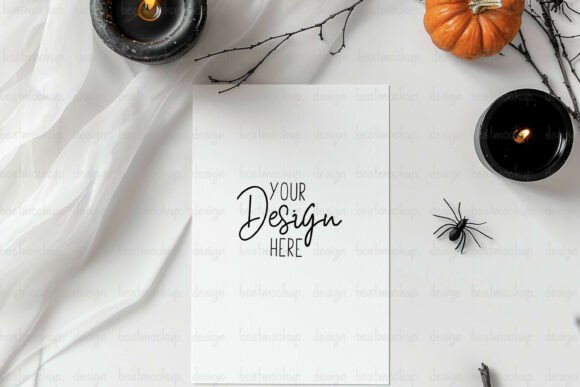 Download Boho Fall Invitation Card Mockup 5x7 - Fall invitation Collection