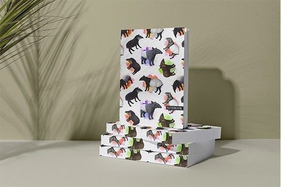 Download Tapir Pattern KDP Notebook Cover for KDP - Book cover Collection