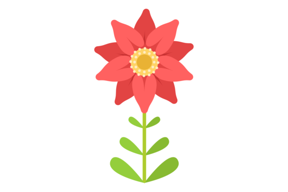 Download Flower with Red Petals. Growing Plant Wi - Premium Resources