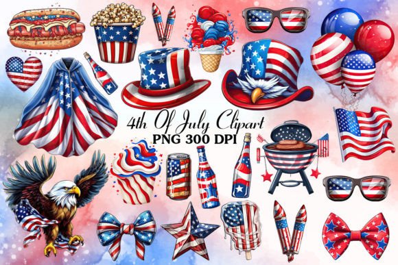 Download 4th of July Sublimation Clipart Bundle - 4th of july Collection